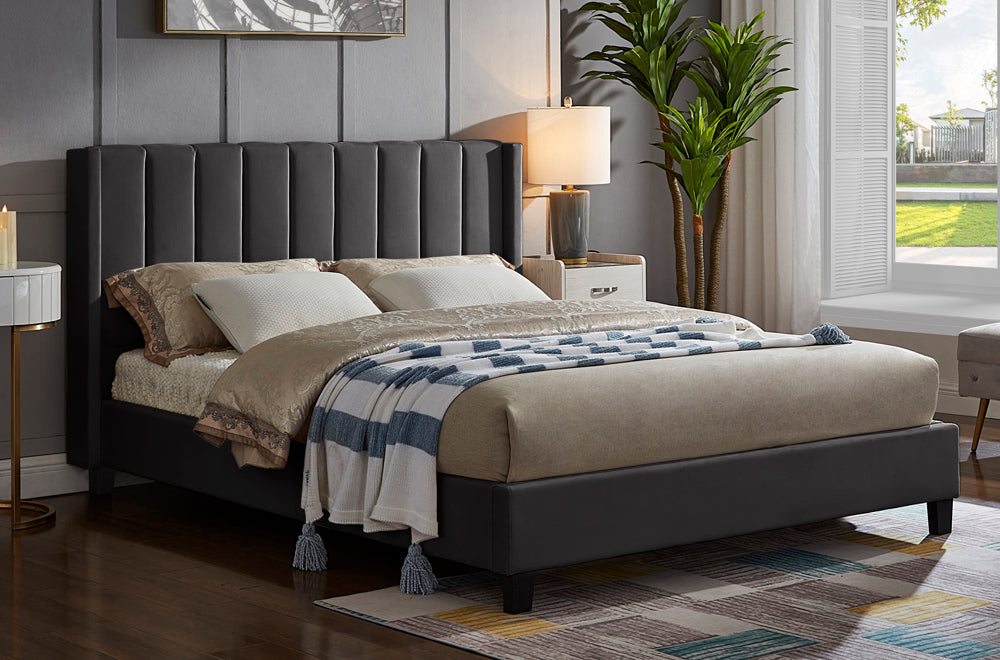 T2190 Platform Bed Velvet