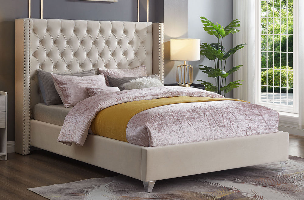 T2380 Platform Bed Velvet