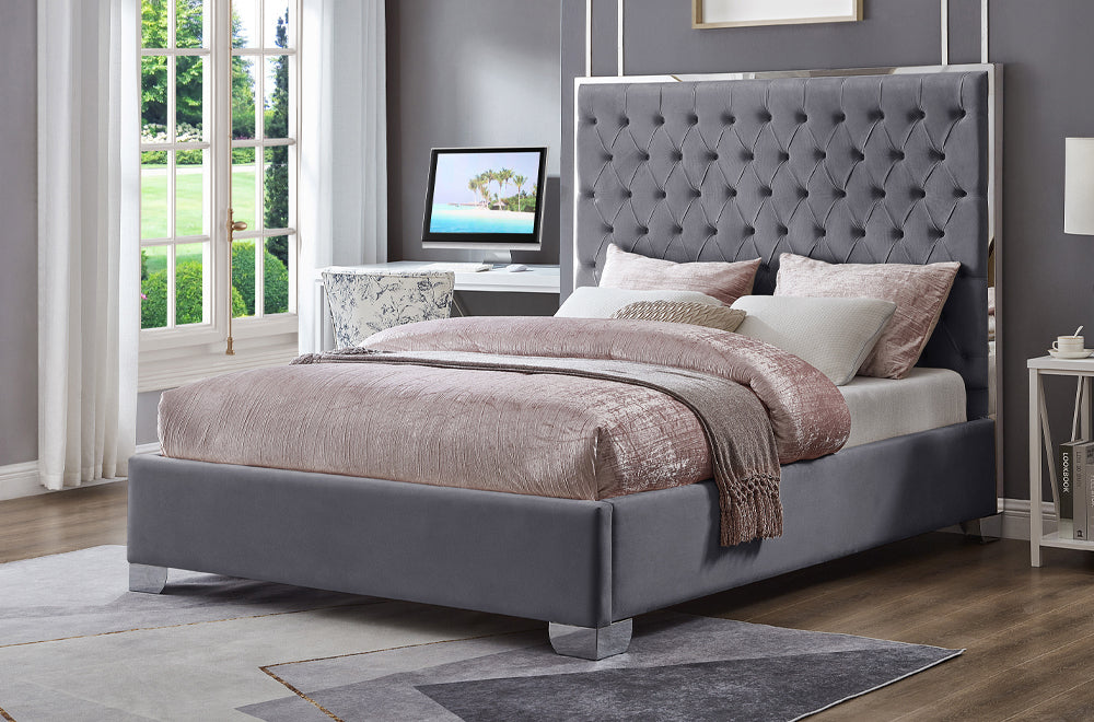 T2385 Platform Bed Velvet
