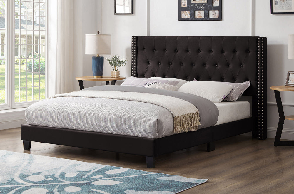 T2109 Platform Bed Velvet