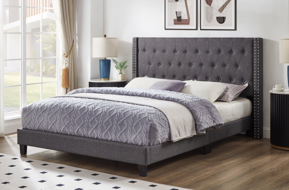 T2109 Platform Bed Velvet
